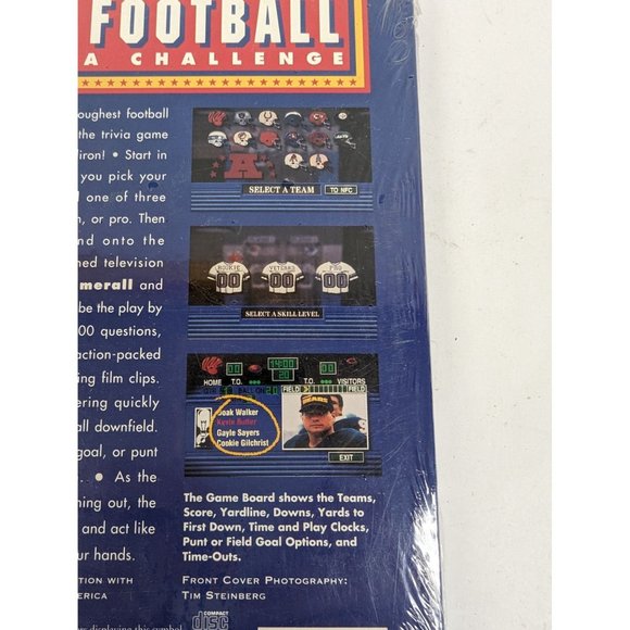 NFL Football Trivia Challenge Game Interactive Compact Disc Phillips CD-I CapDis - Picture 6 of 6